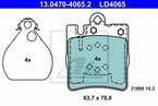 Klocki hamulcowe  tylne  R 171 W 203  C 208  C 209 W 210