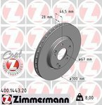 Tarcza hamulcowa przód  R 170 R 171 W 203  C 208 W 210 300 mm