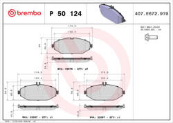 Klocki  hamulcowe  przednie  W 205 W 213 C 238  