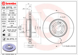 Tarcza hamulcowa przednia C 118 X 118 W 177 W 247  295 mm