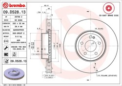 Tarcza hamulcowa przednia W 205 W 213 C 238  śr.330 mm