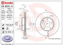 Tarcza hamulcowa  przód    C 117 W 176   W 246 śr, 280 mm