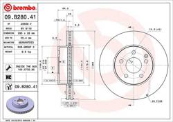 Tarcza hamulcowa przód  R 172 W 204  C 207 W 212  295 mm