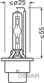 Żarnik Xenonowy D2S OSRAM